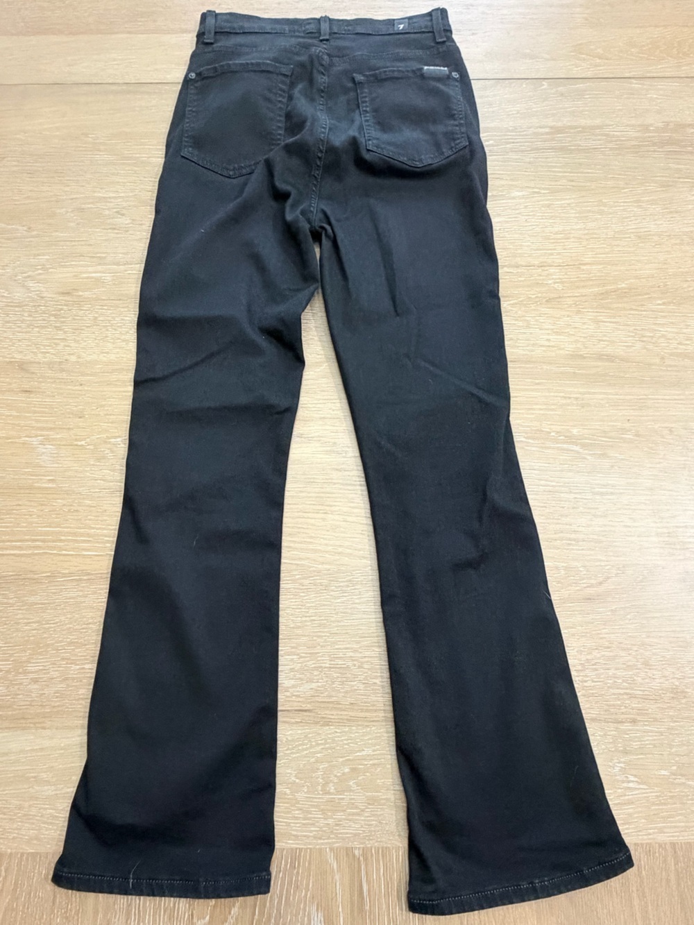 7 For All Mankind Black Bootcut Jeans - Flared Hem - Picture 5 of 7